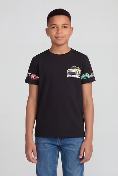 Boys Team Snake Unlimited Race Car Graphic T-Shirt