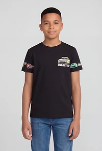 Boys Team Snake Unlimited Race Car Graphic T-Shirt