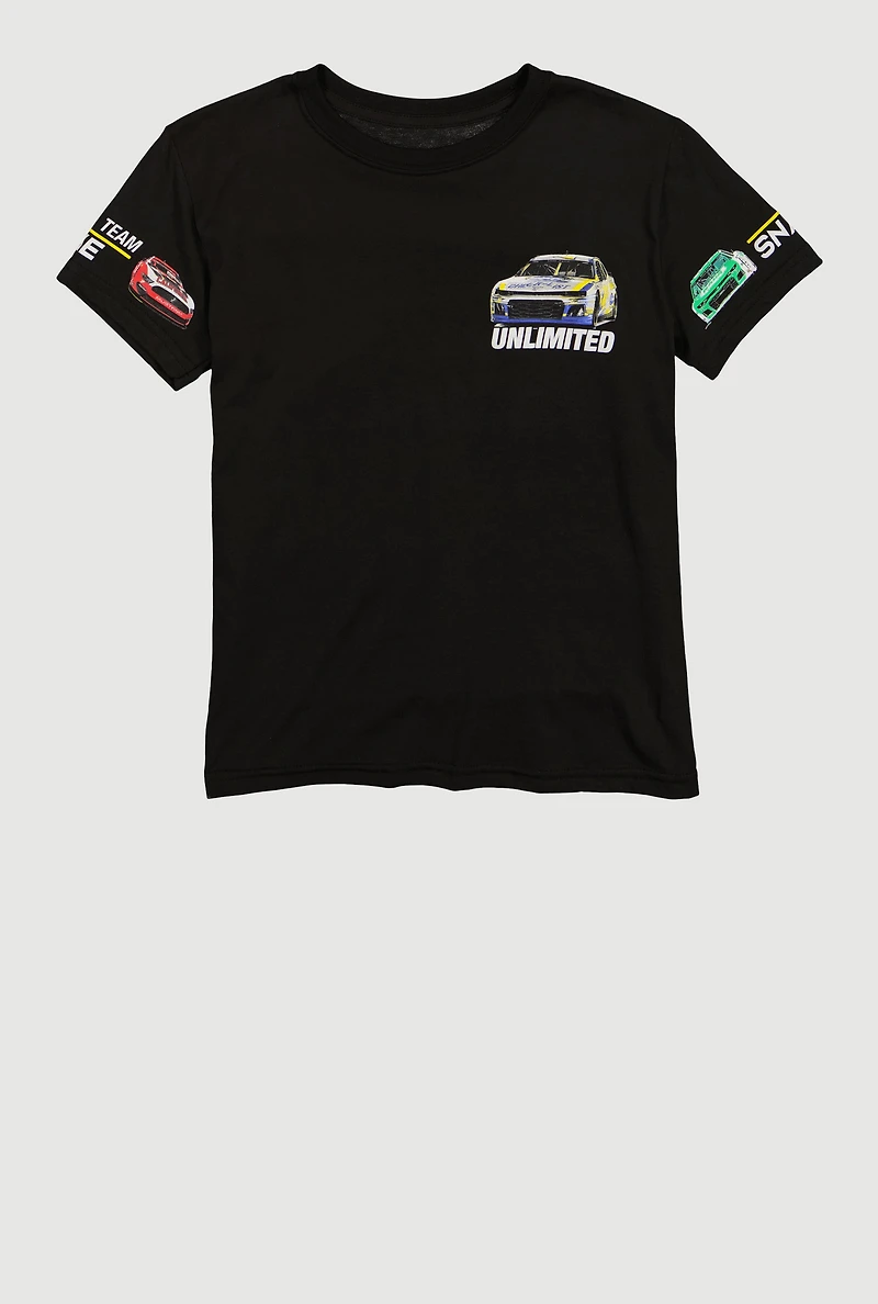 Boys Team Snake Unlimited Race Car Graphic T-Shirt