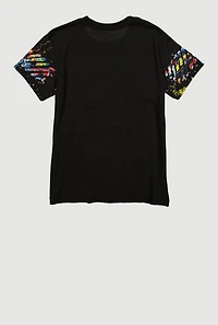 Boys Sharkbite Graphic Paint Splatter T-Shirt