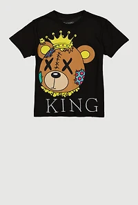 Boys King Bear Graphic Tee