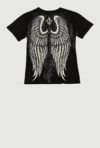 Boys Affiliation Winged Skeleton Graphic Tee