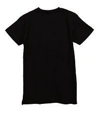 Boys Champs Chenille Patch Graphic Tee, Black, Size 10-12