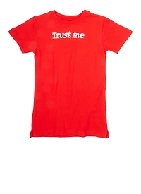 Boys Trust Me Crew Neck Graphic Tee