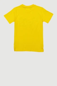 Boys Game Embroidered Graphic Tee, Yellow, Size 14-16