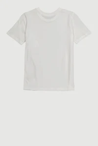 Boys Puma Sleeve Graphic Print Tee, White, Size L
