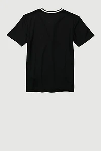 Boys Puma Sports Club T Shirt, Black, Size 14-16