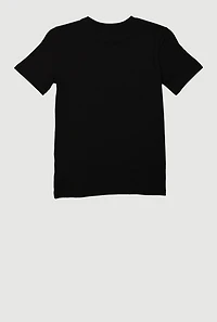 Boys Puma Logo T Shirt, Black, Size 10-12