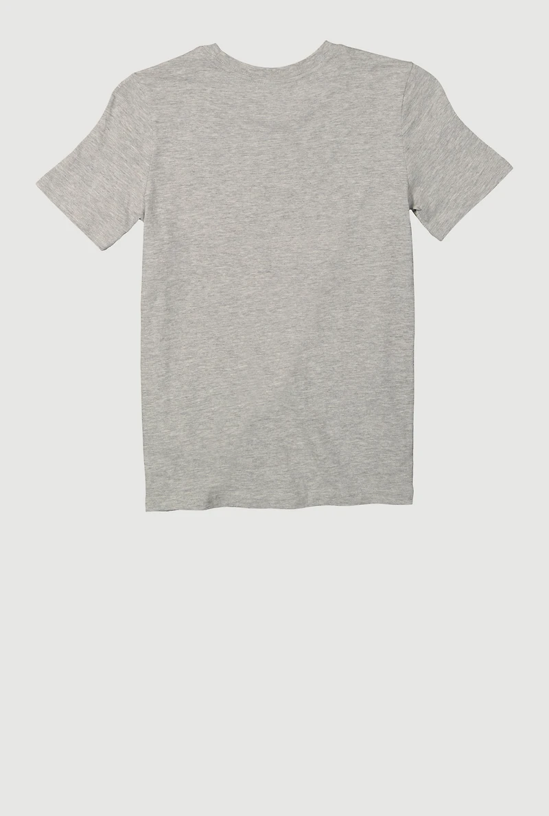 Boys Puma Marled T Shirt, Grey,