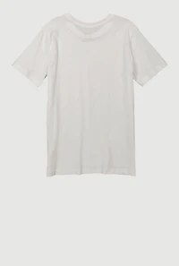 Boys Puma Crew Neck Tee, White, Size 10-12