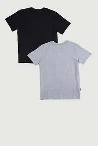 Boys NBA Logo Graphic Tees 2 Pack, Multi, Size 14-16