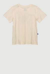 Boys NBA Basketball Graphic Tee and Socks, Beige, Size 10-12