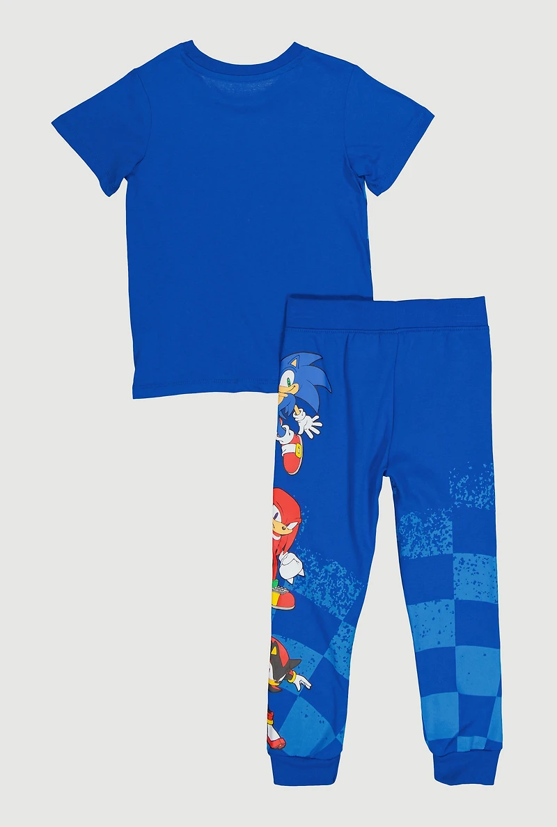 Little Boys Sonic the Hedgehog Graphic Tee and Sweatpants