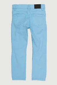 Little Boys Patch and Repair Distressed Jeans, Blue, Size 6