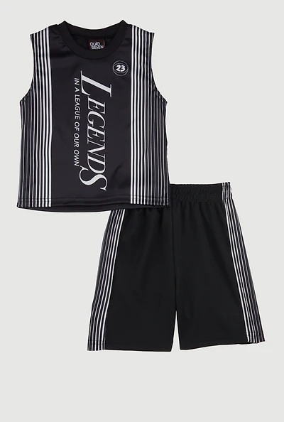 Little Boys Legends Tank Top and Shorts,