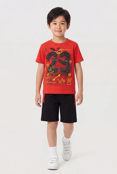 Little Boys 23 Graphic T-Shirt and Shorts