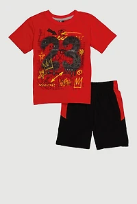 Little Boys 23 Graphic T-Shirt and Shorts