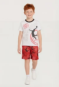 Little Boys 23 Legend Graphic Tee and Shorts