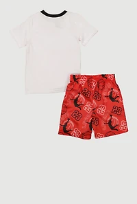 Little Boys 23 Legend Graphic Tee and Shorts