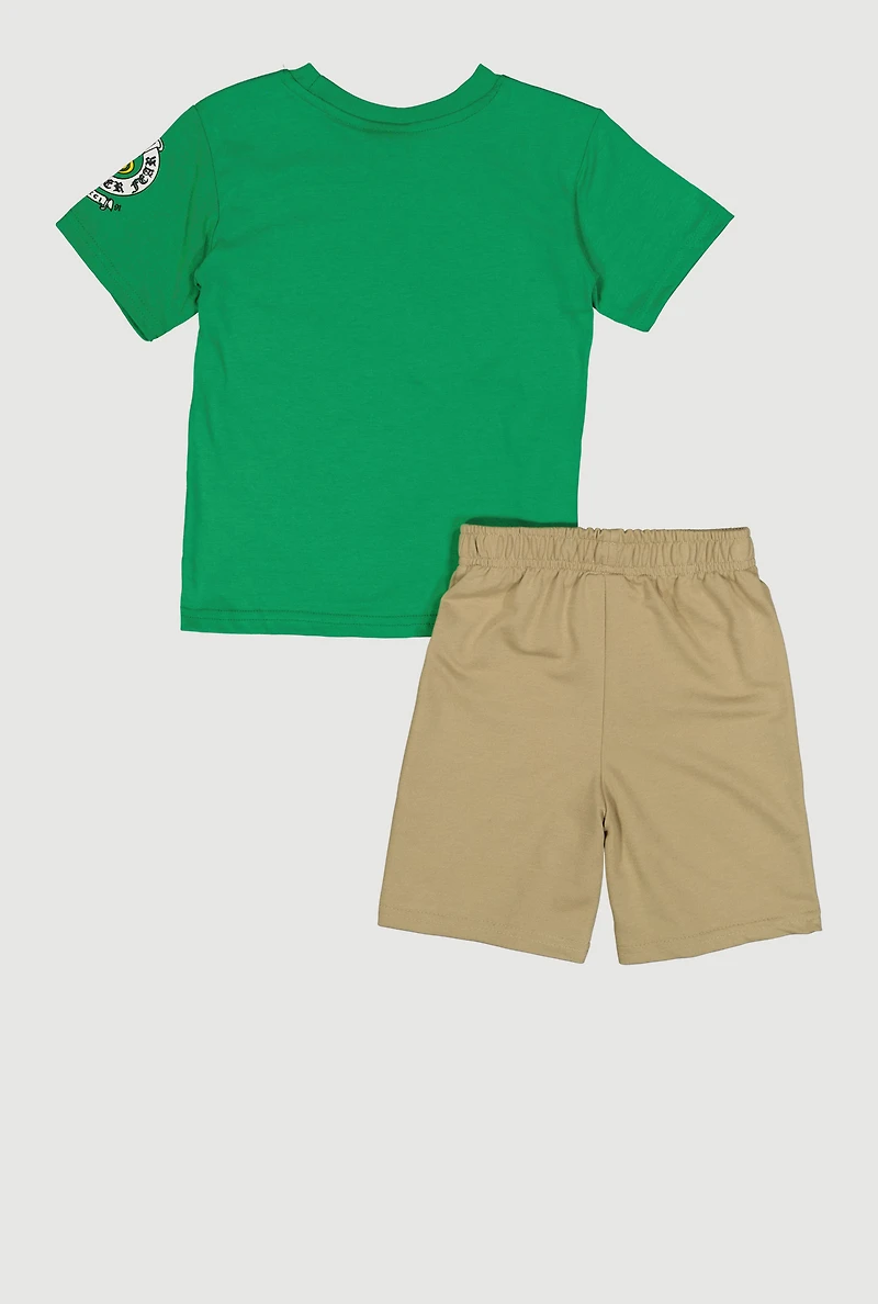 Little Boys King of The Street Graphic T-Shirt and Shorts