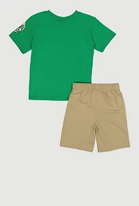 Little Boys King of The Street Graphic T-Shirt and Shorts