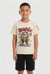 Little Boys Path To Paradise Graphic Tee and Shorts