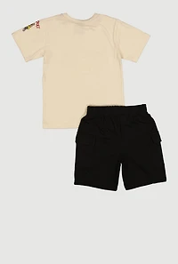 Little Boys Path To Paradise Graphic Tee and Shorts