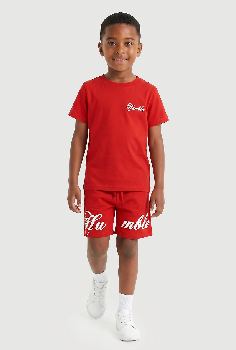Little Boys Humble T-Shirt and Sweatshorts