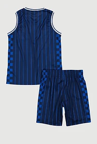 Boys Sonic The Hedgehog Basketball Jersey and Shorts