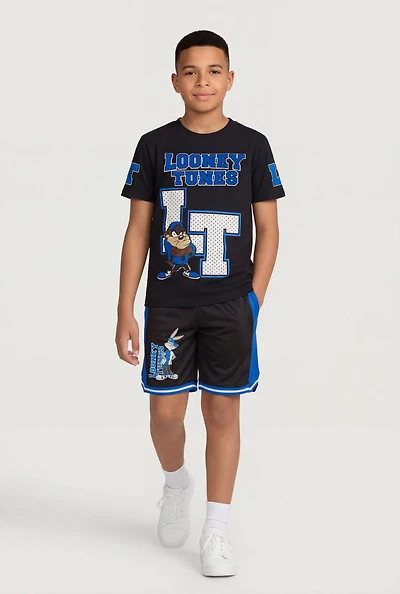 Boys Looney Tunes Graphic Tee and Shorts Set