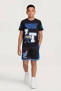 Boys Looney Tunes Graphic Tee and Shorts Set