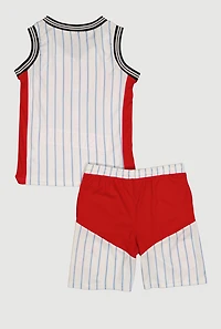 Boys Unstoppable Graphic Mesh Jersey with Shorts and Bucket Hat