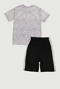 Boys Living Legend Bear Tee and Shorts, Grey,