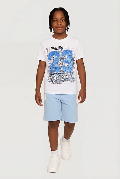 Boys 23 Graphic T-Shirt and Shorts