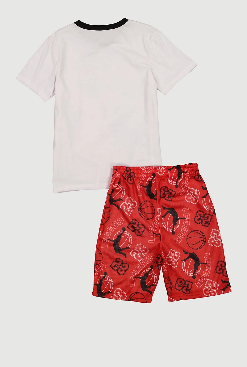 Boys 23 Legend Graphic Tee and Shorts