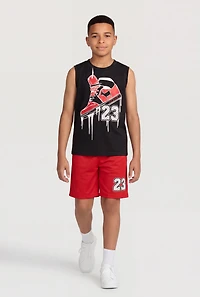 Boys Fly Since 23 Graphic Tank Top and Jersey Mesh Shorts