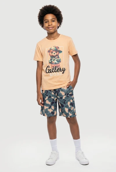 Boys Gallery Mode Graphic Tee and Shorts