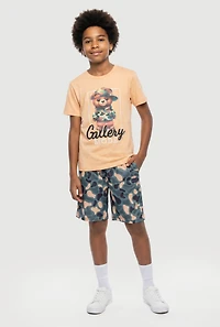 Boys Gallery Mode Graphic Tee and Shorts