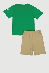 Boys King of The Street Graphic Tee and Sweatshorts