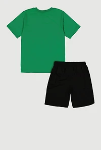 Boys Hustle Graphic Tee and Shorts Set