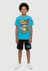 Boys Bear Attitude Graphic Tee and Shorts Set
