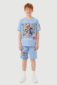 Boys Graffiti Bring The Noise Graphic Tee and Shorts