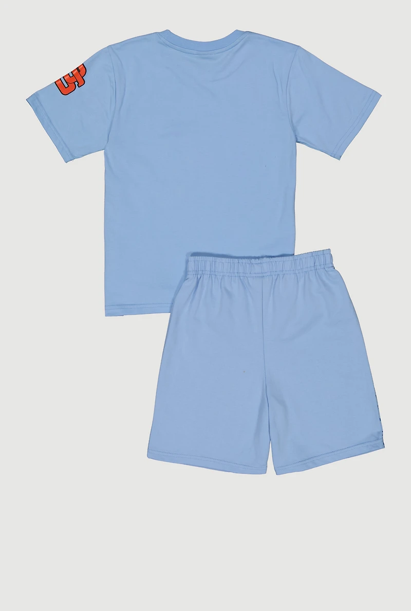Boys Graffiti Bring The Noise Graphic Tee and Shorts