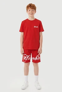 Boys Short Sleeve Humble Graphic Tee and Shorts