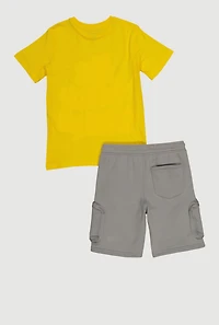 Boys No More Rules Graphic Tee and Sweatshorts