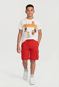 Boys Originals Teddy Bear Graphic Tee and Sweatshorts Set
