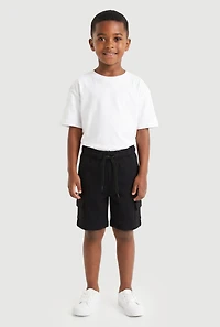Little Boys Drawstring Waist Sweatshorts 2 Pack