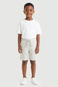 Little Boys Drawstring Waist Sweatshorts 2 Pack