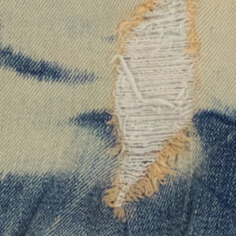 Little Boys Whiskered Distressed Denim Bermuda Shorts