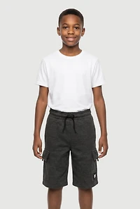 Boys Bobcat Graphic Detail Fleece Cargo Shorts 2 Pack
